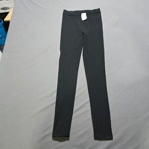 New Crewcuts Leggings Girls Size 12 Black Cotton Blend Elastic Waist Essential